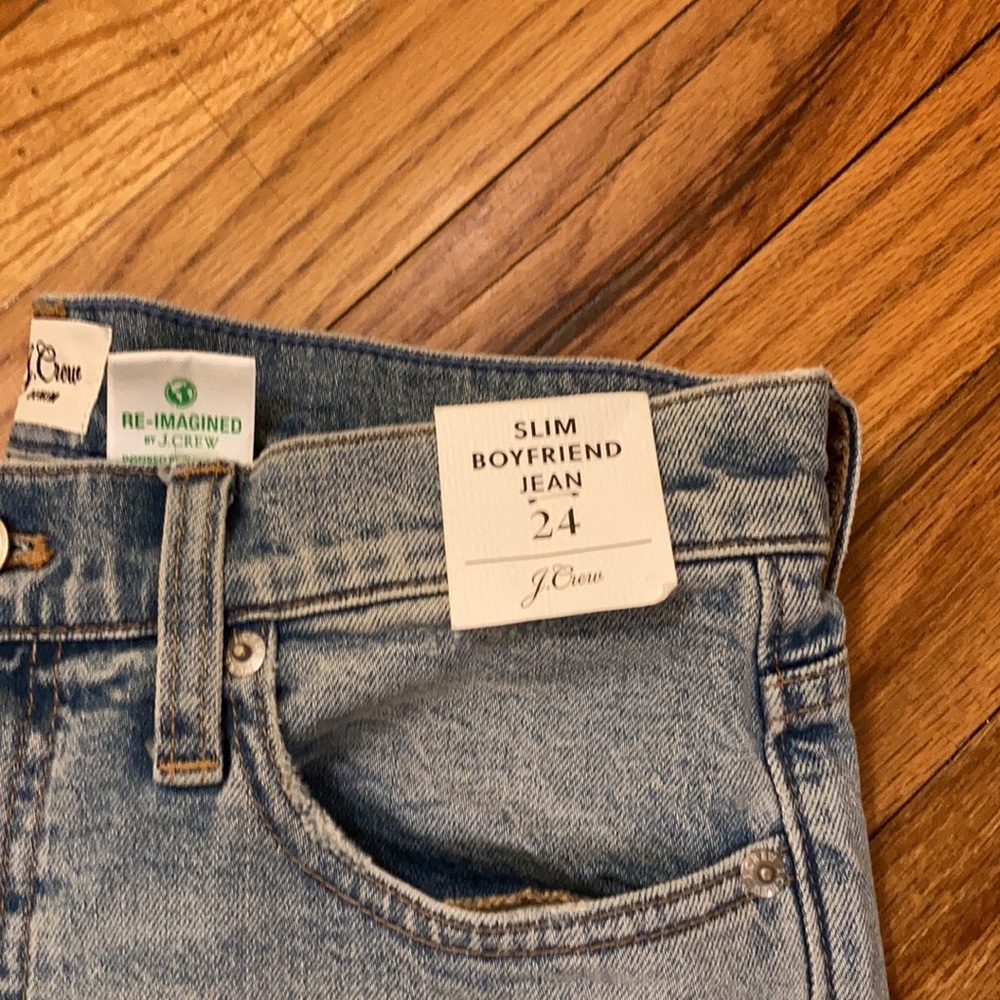 J. Crew Slim Boyfriend Jeans in Chester Wash - Size 24 - Picture 2 of 5